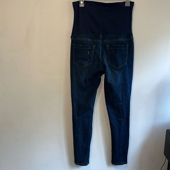 EXCELLENT DISTRESSED CONDITION SIZE 29 PINK BLUSH MATERNITY JEANS - Picture 4 of 9